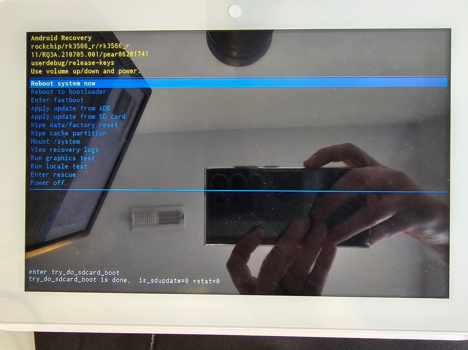 Troubleshooting: Bootloader Screen (Factory Reset)
